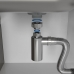 Sifão Tubo Extensível com Copo Cromado 55cm Don Artesano