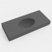 Bancada de Banheiro com Cuba Esculpida Oval Oasis - Elegant Gray