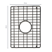 Grade Aramada de Proteção Black Matte para Fundo de Cuba Gourmet 30 cm