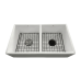 Grade Aramada de Proteção Black Matte para Fundo de Cuba Gourmet Dupla 87 cm