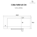 Cuba Cozinha Farm Sink 40 cm Frente Padr&atilde;o Estilo Fazenda Avental