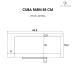 Cuba Cozinha Farm Sink 55 cm Frente Padr&atilde;o Estilo Fazenda Avental
