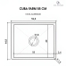 Cuba Cozinha Farm Sink 55 cm Frente Padr&atilde;o Estilo Fazenda Avental