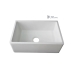 Cuba Cozinha Farm Sink 65 cm Frente Padr&atilde;o Estilo Fazenda Avental