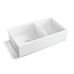 Cuba Dupla Cozinha Farm Sink 77 cm Frente Padr&atilde;o Estilo Fazenda Avental
