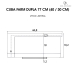 Cuba Dupla Cozinha Farm Sink 77 cm Frente Padr&atilde;o Estilo Fazenda Avental