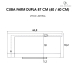 Cuba Dupla Cozinha Farm Sink 87 cm Frente Padr&atilde;o Estilo Fazenda Avental