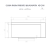 Cuba Cozinha Farm Sink 40 cm Frente Quadratta Estilo Fazenda Avental