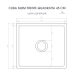 Cuba Cozinha Farm Sink 45 cm Frente Quadratta Estilo Fazenda Avental