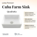 Cuba Cozinha Farm Sink 55 cm Frente Quadratta Estilo Fazenda Avental