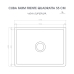Cuba Cozinha Farm Sink 55 cm Frente Quadratta Estilo Fazenda Avental