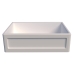 Cuba Cozinha Farm Sink 60 cm Frente Quadratta Estilo Fazenda Avental