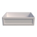 Cuba Cozinha Farm Sink 65 cm Frente Quadratta Estilo Fazenda Avental