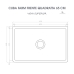 Cuba Cozinha Farm Sink 65 cm Frente Quadratta Estilo Fazenda Avental