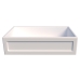 Cuba Cozinha Farm Sink 70 cm Frente Quadratta Estilo Fazenda Avental