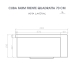 Cuba Cozinha Farm Sink 70 cm Frente Quadratta Estilo Fazenda Avental