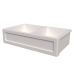 Cuba Dupla Cozinha Farm Sink 77 cm Frente Quadratta Estilo Fazenda Avental