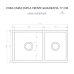Cuba Dupla Cozinha Farm Sink 77 cm Frente Quadratta Estilo Fazenda Avental
