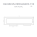 Cuba Dupla Cozinha Farm Sink 77 cm Frente Quadratta Estilo Fazenda Avental