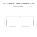 Cuba Dupla Cozinha Farm Sink 77 cm Frente Quadratta Estilo Fazenda Avental
