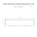 Cuba Dupla Cozinha Farm Sink 87 cm Frente Quadratta Estilo Fazenda Avental