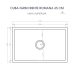 Cuba Cozinha Farm Sink 65 cm Frente Romana Estilo Fazenda Avental