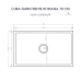 Cuba Cozinha Farm Sink 70 cm Frente Romana Estilo Fazenda Avental