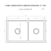 Cuba Dupla Cozinha Farm Sink 77 cm Frente Romana Estilo Fazenda Avental