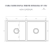 Cuba Dupla Cozinha Farm Sink 87 cm Frente Romana Estilo Fazenda Avental