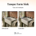 Tanque Farm 70 cm Frente Romana Estilo Fazenda Avental