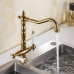 Torneira Misturador Gourmet Vintage Ouro Polido