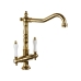 Torneira Misturador Gourmet Vintage Ouro Polido