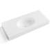 Bancada de Banheiro com Cuba Esculpida Oval Oasis - Com Saia e Slim - Branco