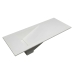 Bancada de Banheiro com Cuba Rampada Lateral Polaris - Com Saia e Slim - Branco