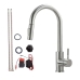 Torneira Proven&ccedil;al Slim Touch N&iacute;quel Polido Monocomando de Mesa