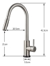 Torneira Proven&ccedil;al Slim Touch N&iacute;quel Polido Monocomando de Mesa
